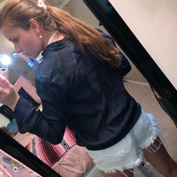 LOFT Ann Taylor Plaid The Softened Shirt - Picture 6 of 8